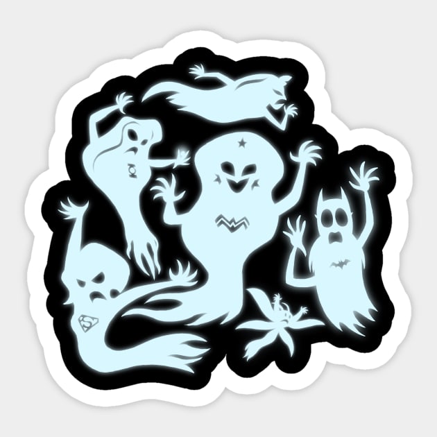 Super Hero Ghosts Sticker by KenTurner82